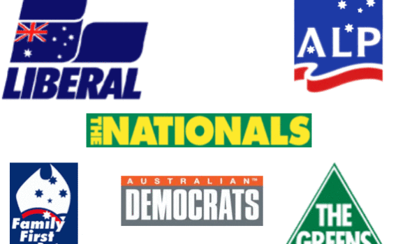 Just a few of the Political Parties vying for our vote